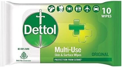 Dettol Disinfectant Skin and Surface Wipes, Original 10 Count