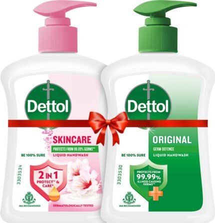 Dettol Liquid Handwash Original 210 ML with 210 ML Skincare Handwash