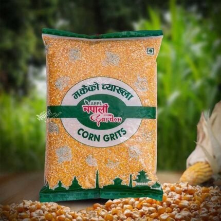 NG Corn Grits - Yellow - Makai Chyakhla - 1 KG (Packet of 14)